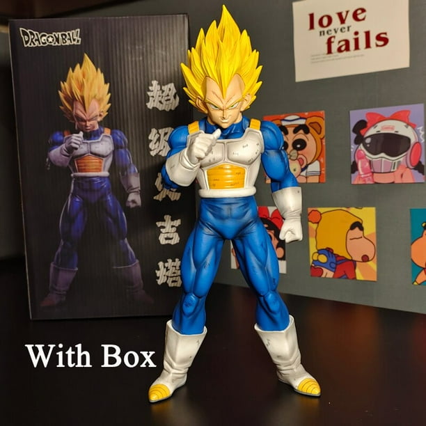 29 cm Dragon Ball GK Vegeta PVC figura de acción colección de anime Super Sanya muñeca traje espacial Vegeta IV figuras en miniatura de juguete zhangmengya LED