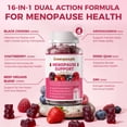 thumbnail image 2 of Menopause Supplement for Women | 16-in-1 Menopause Gummies with Herbal & Beef Organ Nutrients | Chaste Berry Flavor | 60 Gummies, 2 of 8