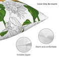 thumbnail image 4 of Rateoe Plump Sunflower And Sketch Pattern Throw Pillow Cover Premium Pillow Stuffer Sham Square for Decorative Cushion Bed Couch Sofa(Pillow insert not included), 4 of 8