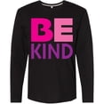 thumbnail image 3 of Inktastic Be Kind Logo in Pink and Purple Long Sleeve T-Shirt, 3 of 5