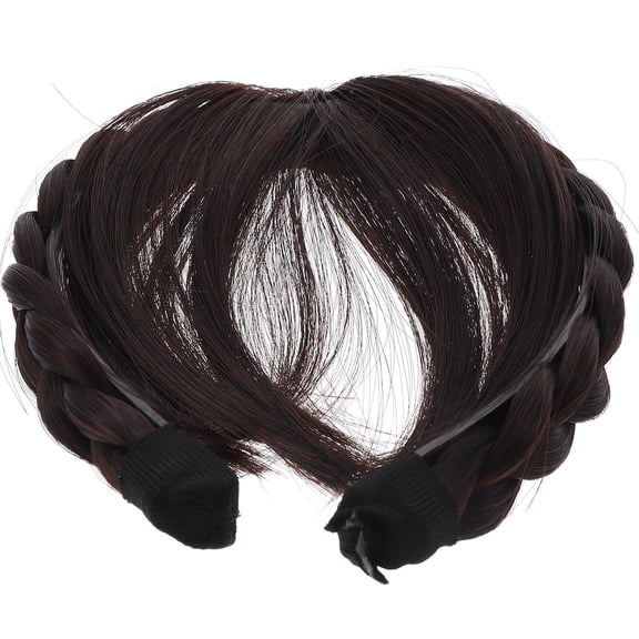 DEMACRIO Air Slanted Bangs Wig Synthetic High Temperature Fiber Girls Fancy Dress 1Pack