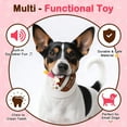 thumbnail image 4 of Interactive Plush Cake Dog Toy with Candle Design, Soft Dog Chew Toy for Fetch, Tug and Indoor Play, Character Dog Toy for Small and Medium Dogs, 4 of 6
