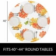 thumbnail image 2 of Flower Round Tablecloth Gerbera Bloom Floral Waterproof Oil-Proof Table Cover Table Cloth for Indoor Dining, Outdoor Picnic Parties, Camping,Fits for Table 40-44" Inches, 2 of 6