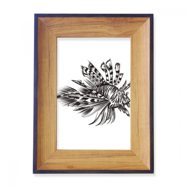 Marine Life Black Fish Illustration Photo Frame Exhibition Display Art Desktop Painting