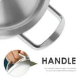 thumbnail image 3 of Miangastore Pot Stainless Steel Soup Pot Double Handle 1 Set 7.1In With Lid, 3 of 9