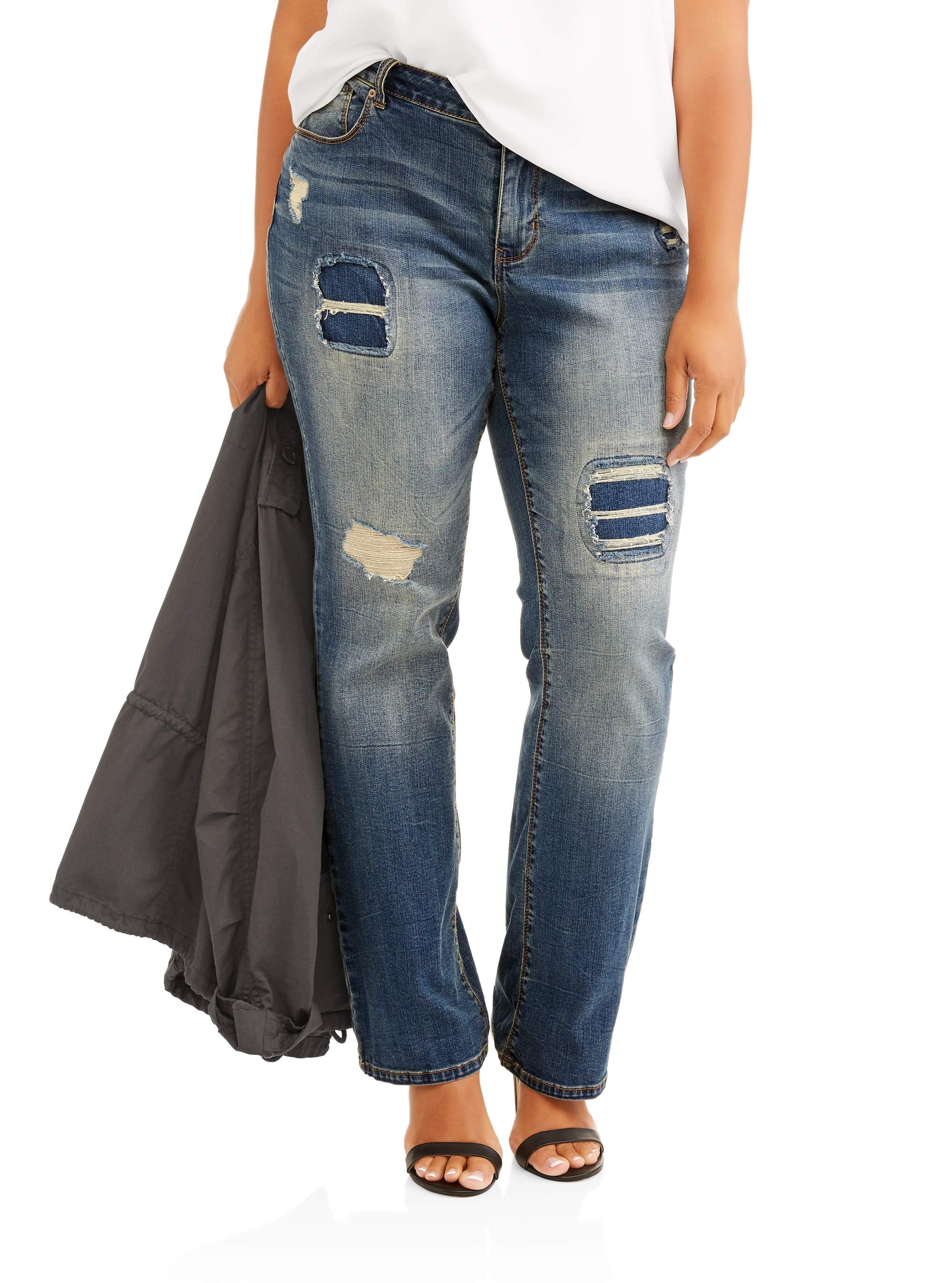 Faded Glory Women's Plus SelfBacked Bootcut Jean