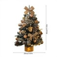 thumbnail image 2 of 18 Inch Pre-Lit Tabletop Christmas Tree with Lights - Mini Decorated Artificial Xmas Tree for Desk, Pre-Lit Small Christmas Tree for Office, Apartment, Shelf, Warm White LED Battery Operated, 2 of 7