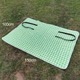thumbnail image 5 of Kripyery Large Picnic Mat Sand Proof Foldable Moisture-proof Lattice Pattern Blanket Mat Lightweight Portable Lunch Bag for Outdoor Camping Hiking Travel Grass Park, 5 of 7