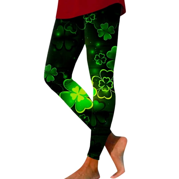 Bjutir Leggings For Women St. Patrick'S Day Tights Ladies Pants Casual Fashion Printed Sports Leggings Fashion Leggings