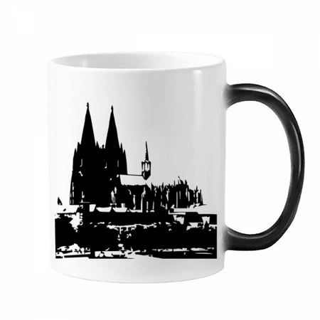 

Germany Cologne Cathedral European Mug Changing Color Cup Morphing Heat Sensitive 12oz