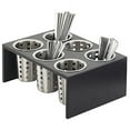 thumbnail image 2 of Cal-Mil Midnight Collection Bamboo 6 Hole Cylinder Display - 16"L x 11"W x 6"H, 2 of 4