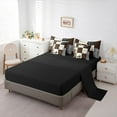 thumbnail image 5 of Feelyou Wildlife Bear Teens Bedding Comforter Set 7pcs, Vintage Buffalo Plaid Queen Bedding Sets, Rustic Farmhouse Theme Reversible Queen Sheet Sets, Luxury Bedroom Decor, 5 of 8