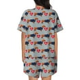 thumbnail image 6 of Sigee Dachshund Dog Heart for Sleepwear Casual Pjs with Pockets Women's Pajamas Sets Shorts 2 Piece Short Sleeve Lounge Sets XX-Large, 6 of 9