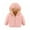 Pink, variant on BULLPIANO Toddler Winter Coat Toddler Jacket Light Puffer Padded Jacket Thick Hooded Down Coats For Kids With Hoods Infant Zip Up Outerwear with Pockets