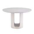 thumbnail image 5 of Ox Bay Dale Wood Round Dining Table for 4 Person, 48" Modern Kitchen Table, Graywash Finish, 5 of 6