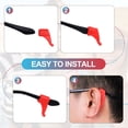 thumbnail image 4 of Correa para gafas 8 piezas, correa de silicona para deportes, soporte para gafas de sol, retentor elástico para gafas de sol con agarre para las orejas para hombres y mujeres, marrón, 4 of 7
