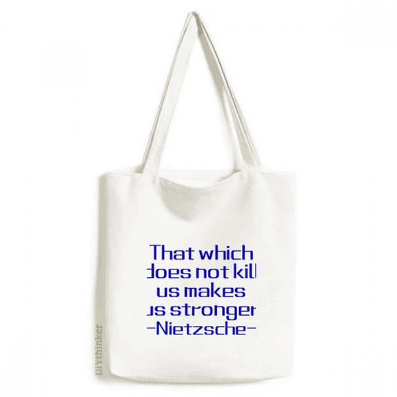 Motivation Quotes Strong Tote Canvas Bag Shopping Satchel Casual Handbag