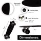 thumbnail image 2 of Patineta Para Niños Penny Clásica Negra LAVIGA Llantas Negras Caras Lisas Poliuretano, 2 of 3
