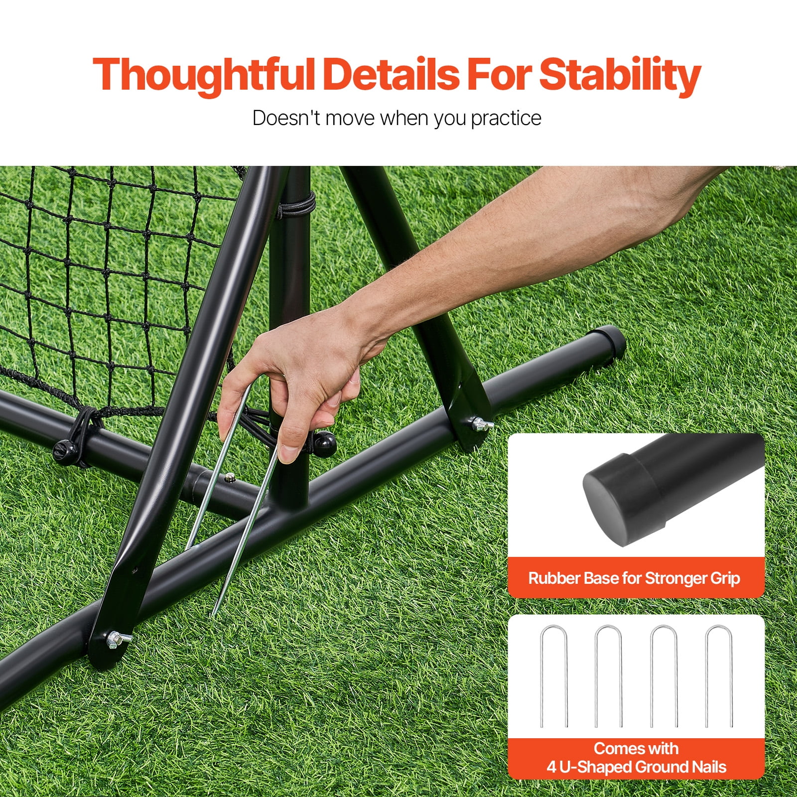 KFFKFF Football Return Trainer, 6x4FT Metal Soccer Practice Gear, Athletic Football Bounce Back Wall, Two-Sided Rebound Mesh, Simple Setup, Ideal for Garden Drills, Individual Exercise, Tossing