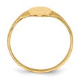 thumbnail image 2 of Bague Chevalière Ovale Enfant en Or Jaune 14K, 2 of 5
