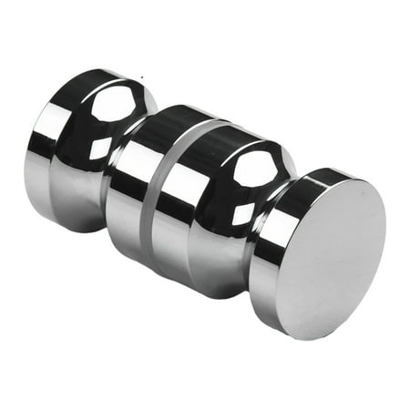 

Zinc Alloy Bathroom Shower Door Handle Knob Single Groove Chrome Plated 30mm