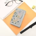 thumbnail image 7 of JIALIOU Nylon Trifold Card Wallet with ID Window Zipper Pocket for Men Women Teen Pastel Colors Flower and Leaf, 7 of 7