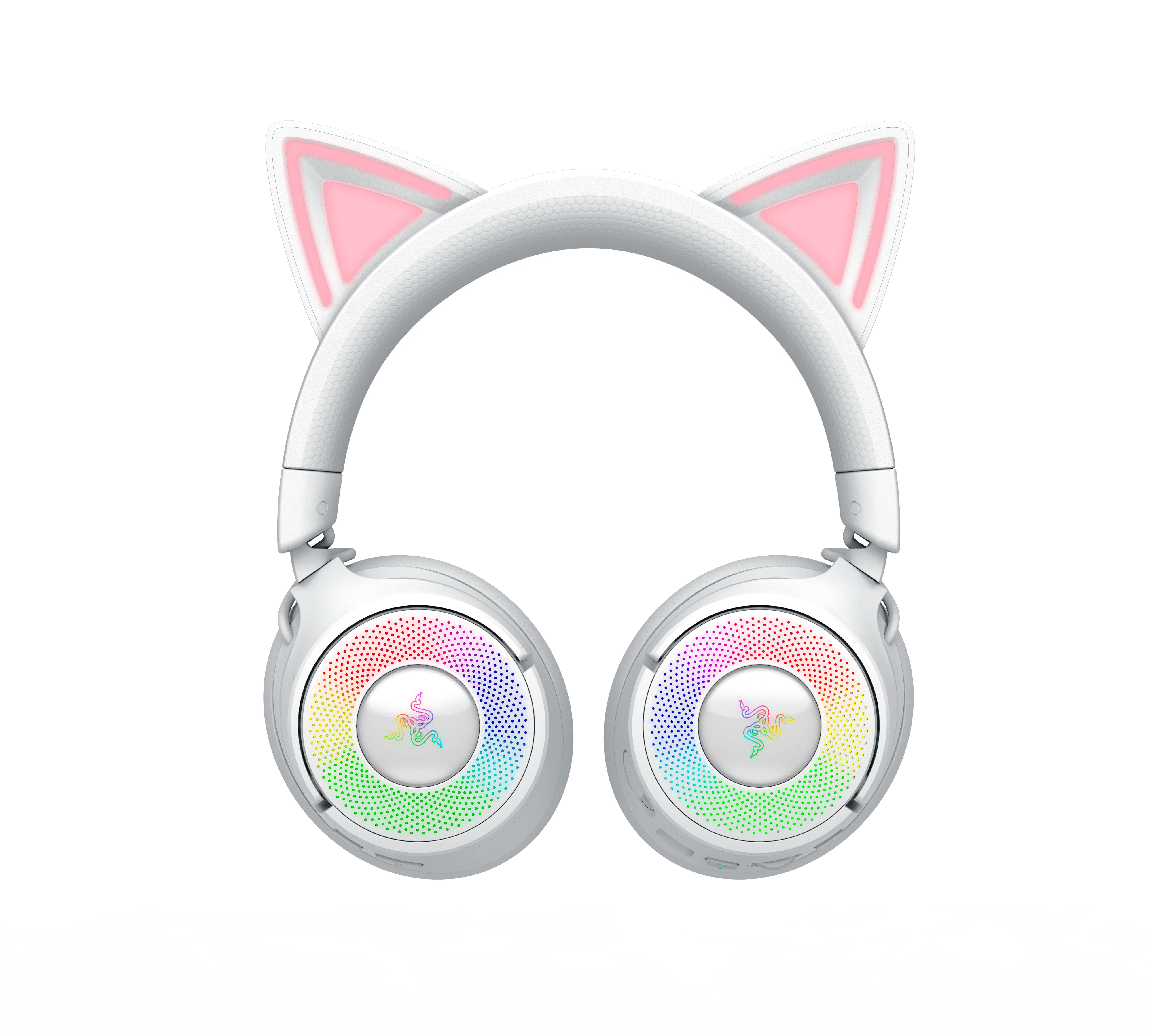Razer Kraken Kitty V3 Pro Wireless RGB Kitty Headset for Gaming and Streaming, White