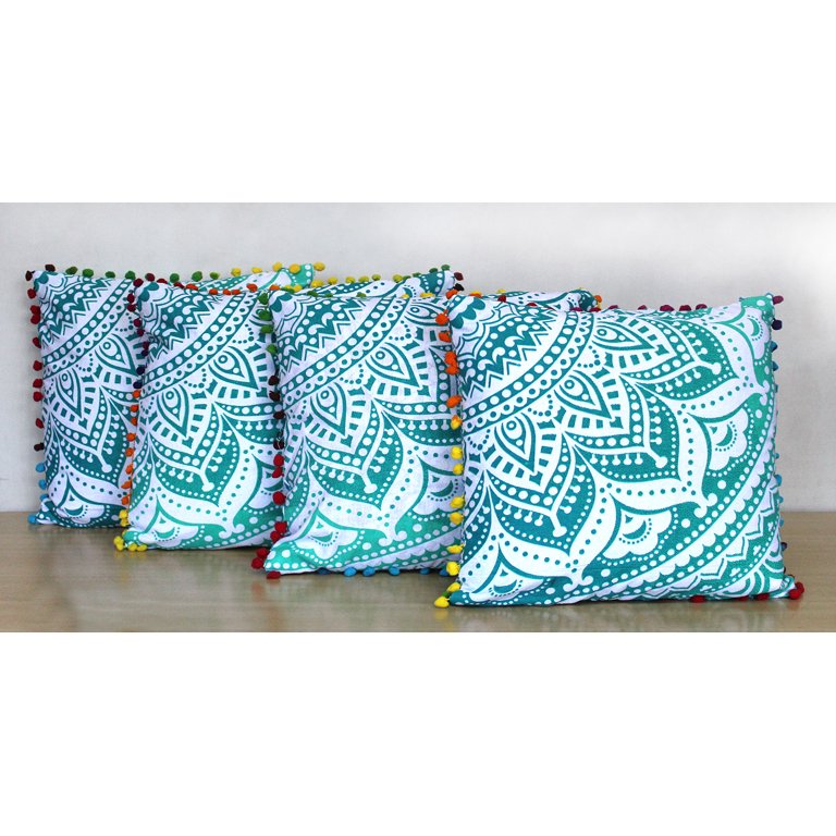 Eco-Friendly Cotton Throw Pillow Inserts (Set of 4)