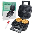 thumbnail image 1 of Aoruru Wafflera belga antiadherente con luz indicadora, 1300 W, 4 rebanadas, 1 of 5