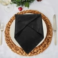 thumbnail image 4 of unbranded 5Ud Servilletas De Satén Negras Para Cena Tela Reutilizables Resistentes Para Fiesta, 4 of 6