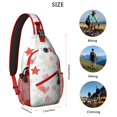thumbnail image 5 of Cute Crab Marine Adorable Sling Bag for Women Men Hiking Sling Backpack AntiTheft Sling Shoulder Bag, 5 of 6