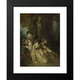 thumbnail image 2 of Jean-Antoine Watteau 11x14 Black Modern Framed Museum Art Print Titled - Want to Triumph Over Beautiful (C. 1714 - 1717), 2 of 5