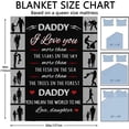 thumbnail image 6 of to My Dad Blanket Ultra-Soft Micro Fleece Throw Blankets from Daughter Son Gift Birthdays Bed Sofa Travel Warm Love Fuzzy Quilts 60" x 50", 6 of 6