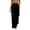Black, variant on Womens Casual Stretch Sweatpants Elastic Waist Straight Splited Wide Leg Workout Gym Pants with Pockets