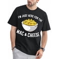 thumbnail image 1 of Men'S Mac & Cheese Graphic T-Shirt, 100% Cotton, Crew Neck, Short Sleeve, Regular Fit, Medium Stretch, Geometric Pattern, Knit Fabric, with Digital Print for All-Season Casual Tee Tee For Adult, Men, 1 of 6