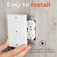 thumbnail image 2 of 4-Pack Self-Closing Outlet Covers for Baby Proofing, 2 of 7