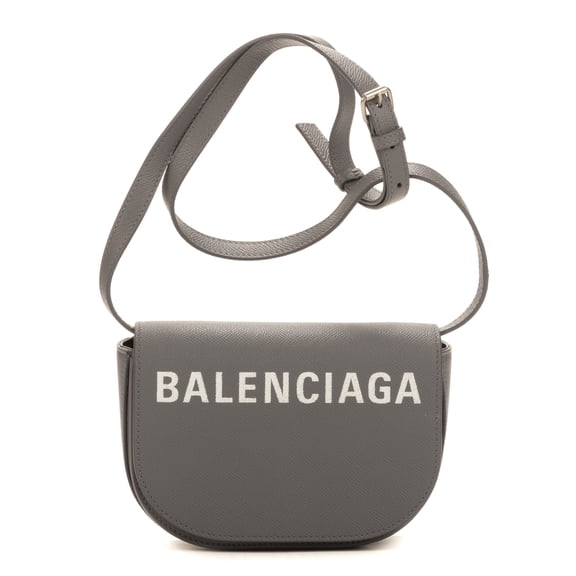 Pre-Owned Balenciaga Grey XS Ville Day Shoulder Bag Calfskin Leather