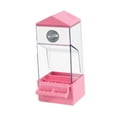 thumbnail image 3 of Vaveren Less Mess Bird Feeder Clear Less Mess for Small to Medium Birds Parakeet Canary pink, 3 of 8