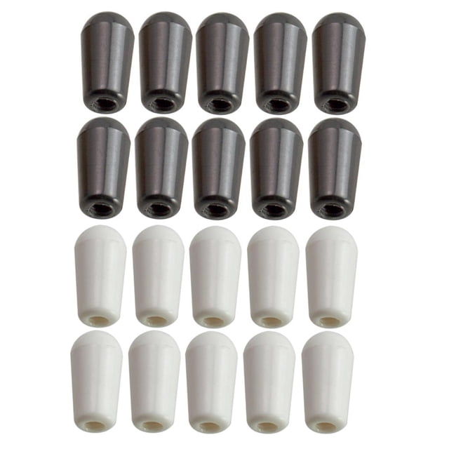 20 piezas de rosca interna de 3,5 mm para guitarra, interruptor de palanca de 3 vías, perilla de punta para guitarra eléctrica Yuyangstore Perilla de palanca de guitarra eléctrica