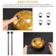 thumbnail image 5 of Tambor De Lengua De Acero De 6 Pulgadas, Tambor De Mano De 8 Melodías, Tambor De Tanque Con Palos, Bolsa De Transporte, Instrumentos De Percusión Guardurnaity EL010027-00, 5 of 6