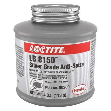 LOCTITE 235092 Anti Seize Compound,Silver,4 oz,Can LB