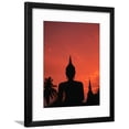 thumbnail image 1 of Buddha Against a Sunset at Wat Mahathat, Sukhothai, Thailand, Religion World Culture Framed Art Print Wall Art by Anders Blomqvist Sold by Art.Com, 1 of 1