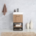 thumbnail image 4 of Miseno 789018B-NO-WH-NM Alistair 18" Free Standing Single Basin Vanity Set - North, 4 of 6