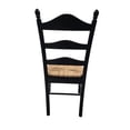 thumbnail image 5 of Contemporary Home Living Ladder Back Woven Seat Dining Chair - 38" - Antique Black, 5 of 9