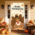 thumbnail image 2 of KKOUHV Thanksgiving Decorations, Fall Harvest Door Covers for Front Door Cover, Turkey Pumpkin Fall Door Cover, Indoor Outdoor Party Photo Booth Props, 2 of 7