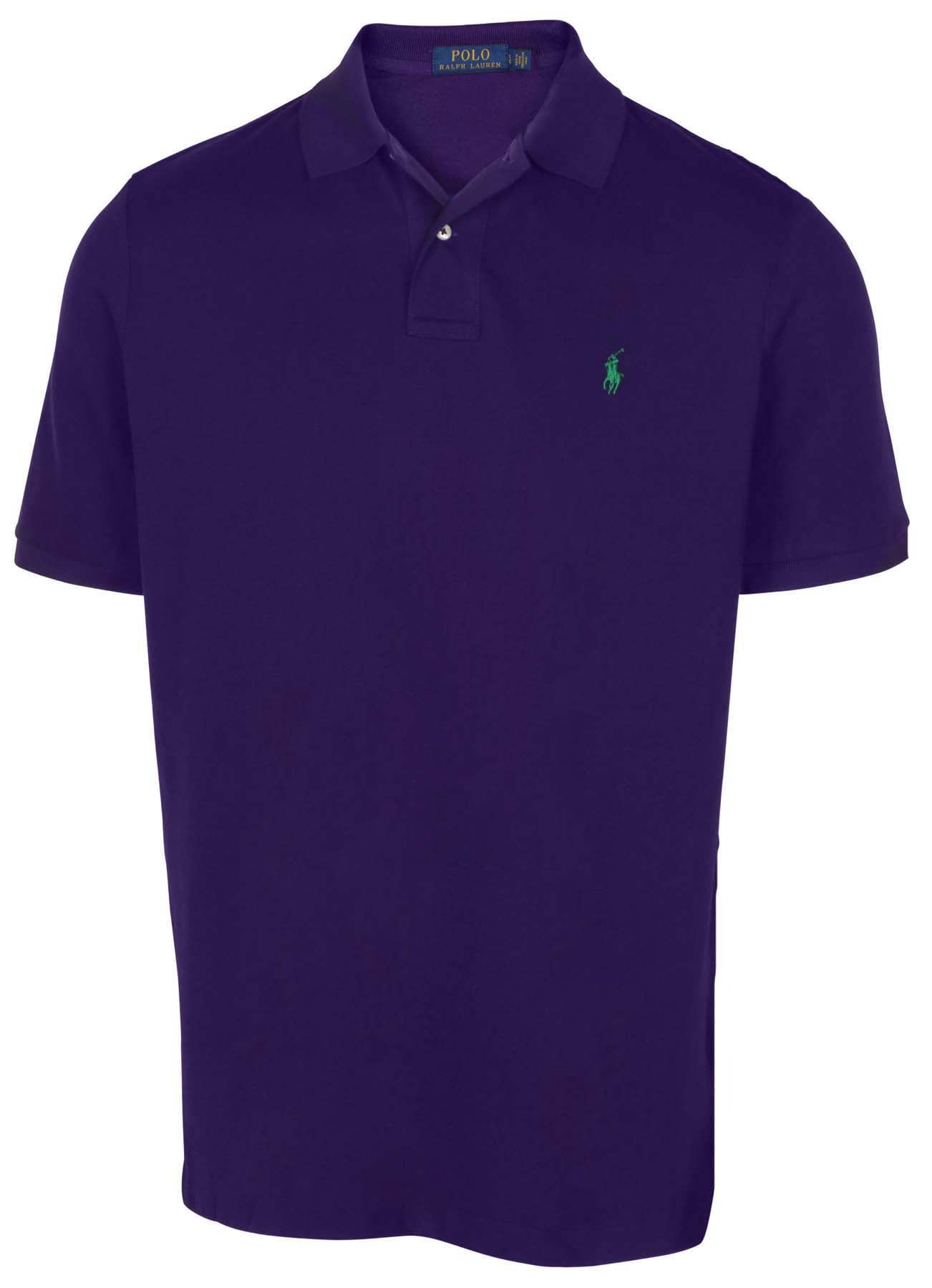 classic fit mesh polo shirt (purple 