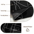 thumbnail image 6 of Black Striped Geometric Area Rugs 6'x9', Washable Small Throw Rugs for Kitchen Dining room, Modern Abstract Art Stripes Indoor Outdoor Rug Non-Slip Low Pile Carpet Runner Reversible Floor Mats, 6 of 8