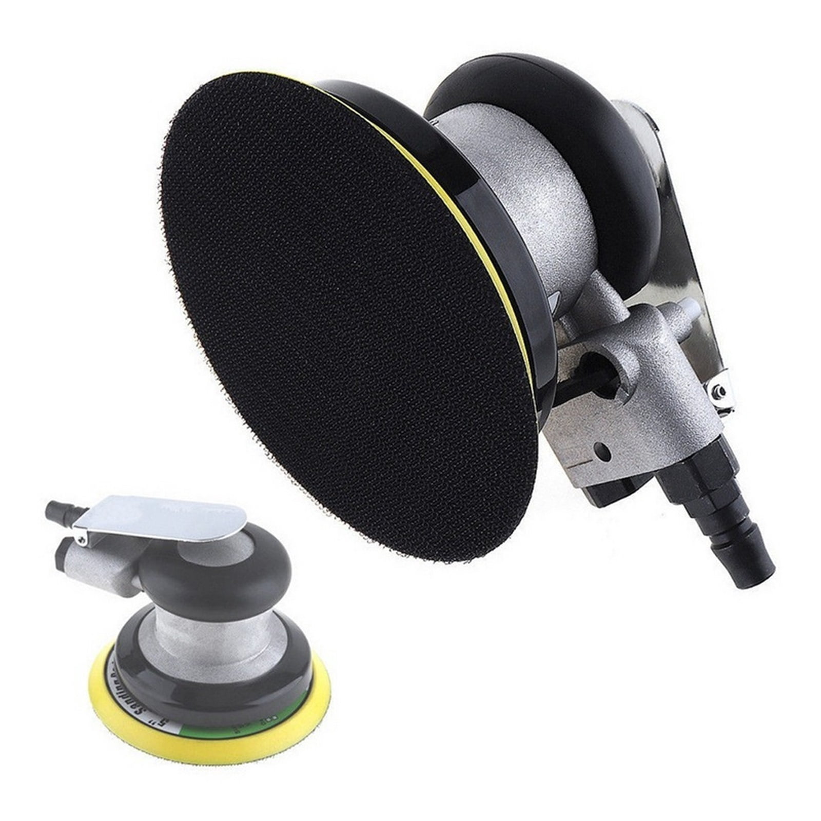 Vacuum Matte Surface Circular Pneumatic Sandpaper Random Orbital 5 Inch Air Sander Polished Grinding Machine with 10 Sandpaper ,High Dust Collection Efficiency