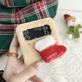 thumbnail image 4 of Allytechgroup Plush Case for Samsung Galaxy Z Flip4, Fluffy Warm Smooth Faux Fur Case with Cute Stylish Christmas Doll, Lightweight Soft TPU Shock-Absorbent Non-Slip Drop Protection Phone Case - Brown, 4 of 7
