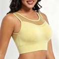 thumbnail image 6 of Lopecy-Sta Women’s Sports Bra High Neck Mesh Layered Longline High Support Workout Top Removable Padded Seamless Bra for Gym and Daily Wear, 6 of 6